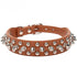 Adjustable Leather Pet Dog collar Neck Strap Supplies PU Leather Punk Rivet Spiked Dog Collar Pet Collars For Small Dog Cat - PrimeNest