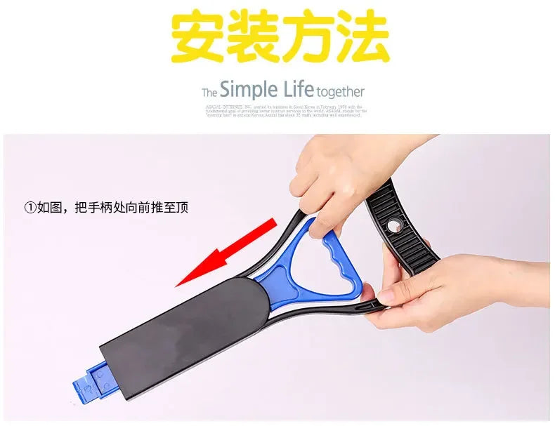 Foldable Pet Pooper Scooper Long Handle Dog Poop Scoop Clip Shovel Easy Pick Up Animal Feces Picker Pet Outdoor Cleaning Tools - PrimeNest
