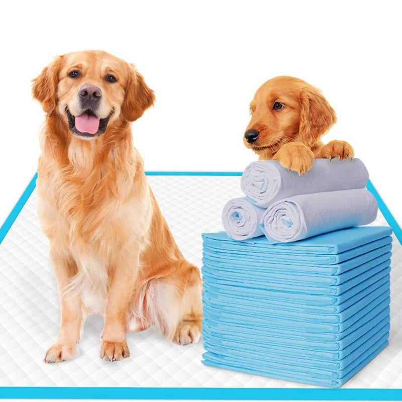 100pc Pet diapers 45*60cm/60*90cm Cats Dog Diapers Super Absorbent Pet Diaper Dog Pee Pad Quick dry Disposable Urine Nappy Mat - PrimeNest