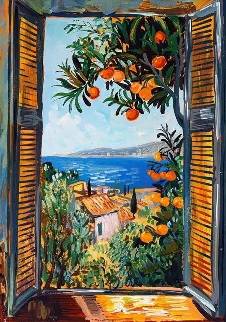 Henri Matisse Open Window Painting Poster Print For Living Room Home Decor Abstract Canvas Painting Modern Landscape Wall Art