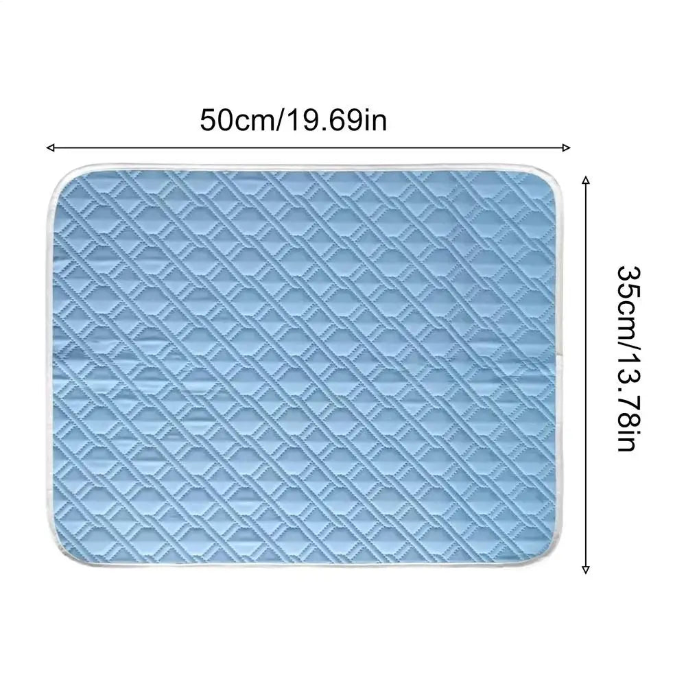 Cooling Pad for Dog Sweat Absorbent Sleeping Rug 45x35cm Soft Self Cooling Pet Mat for Small Medium Large Dog Kitten Crate - PrimeNest