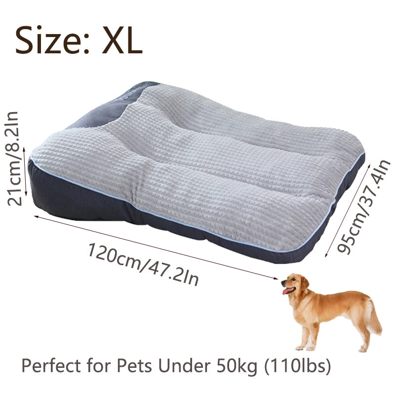 Extra Thickened Extra Large Dog Bed 47inch for Large Dogs, Orthopedic Dog Mat for Large Senior Dogs,Durable Kennel Cush