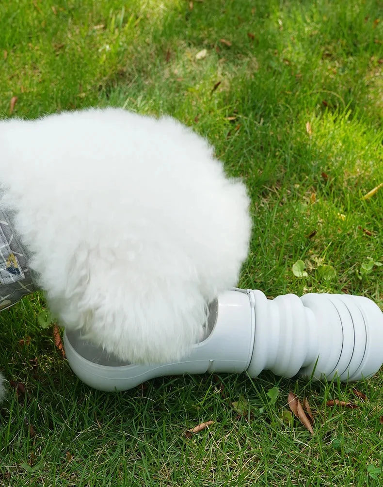 Collapsible Dog Water Bottle with Bowl, Portable Pet Travel Water Dispenser, Leak Proof Outdoor Drinking Cup for Dogs