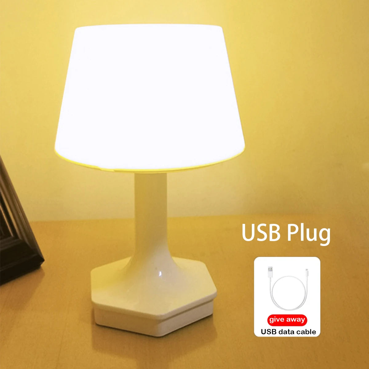 Room Desk Lamp LED Light Protect Eyes Desk Lamp Bedroom Reading Lamp Adjustable Brightness Bedroom Household Lamp Rechargeable