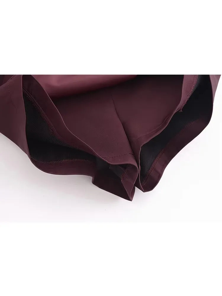High Waist Zip Mini Skirt
