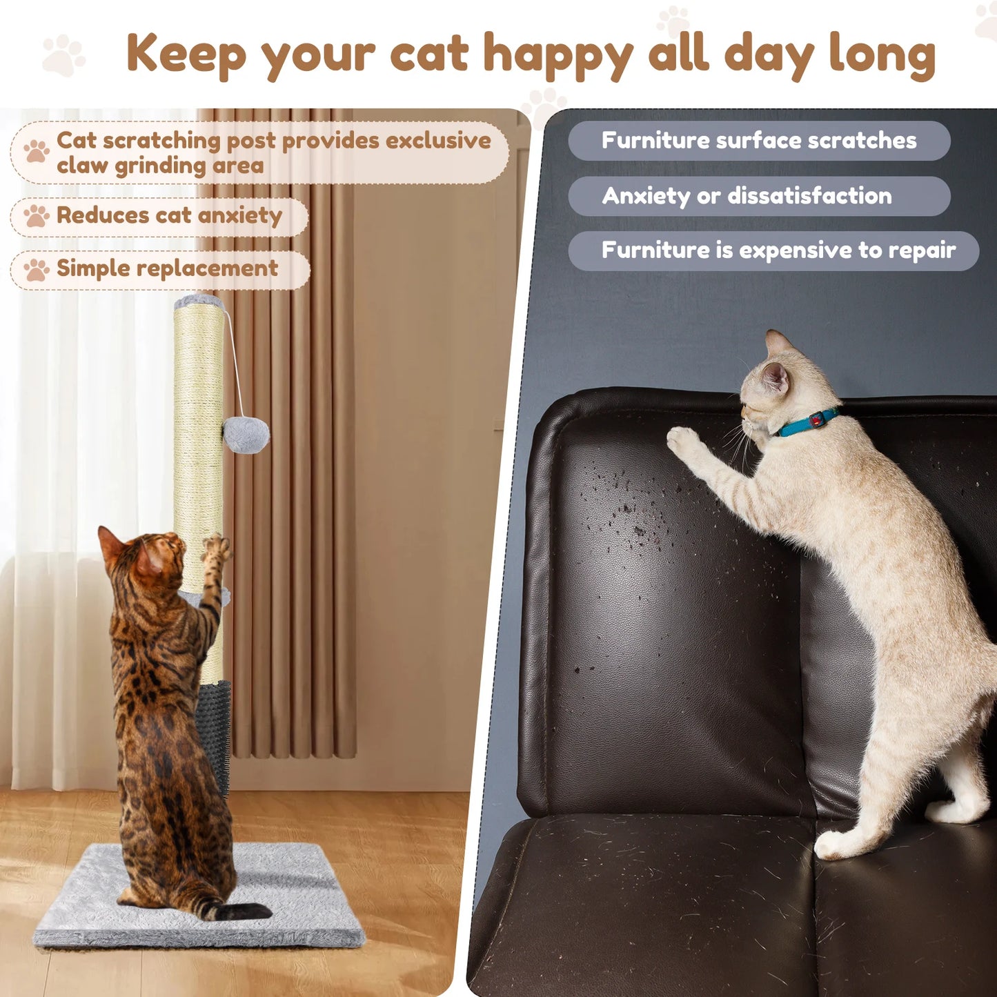 DayPlus Sisal Cat Scratching Post