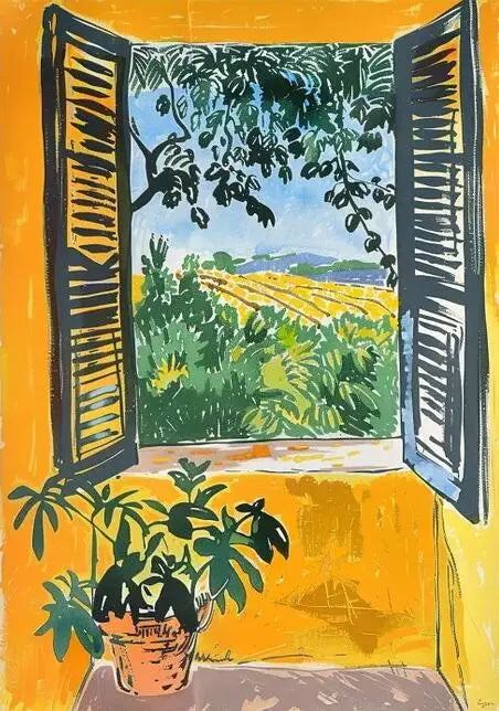 Henri Matisse Open Window Painting Poster Print For Living Room Home Decor Abstract Canvas Painting Modern Landscape Wall Art