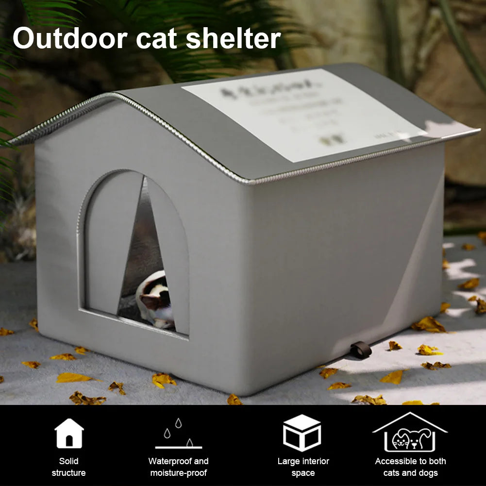 Weatherproof Outdoor Cat House