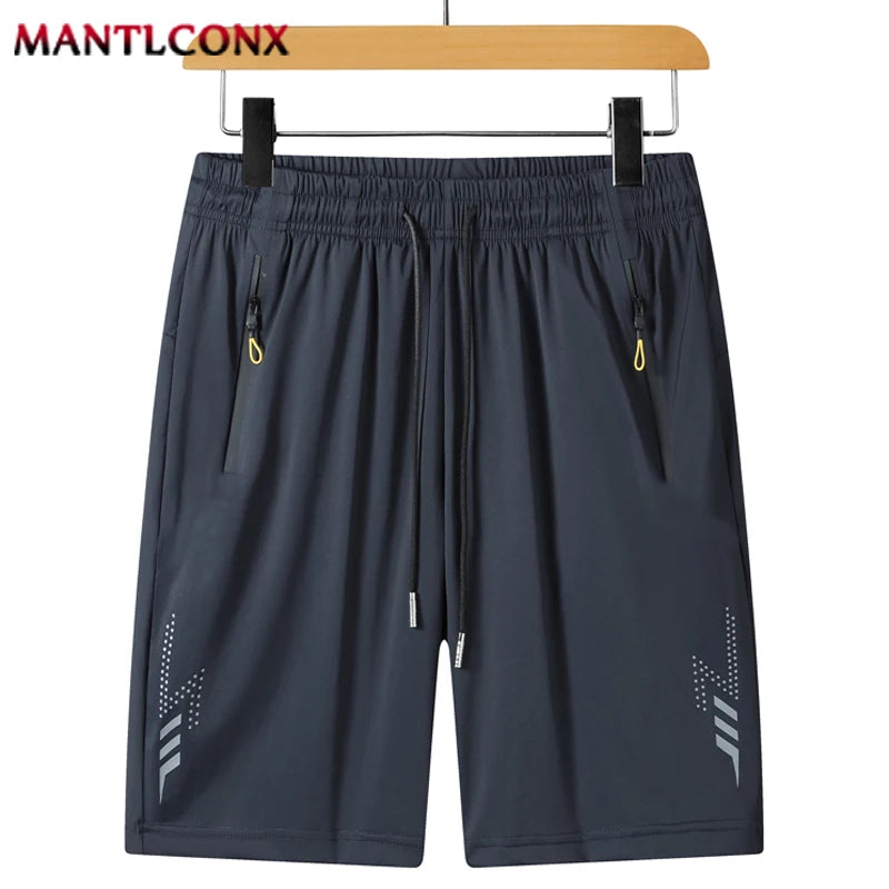 Men's Elastic Waist Quick-Dry Sports Shorts