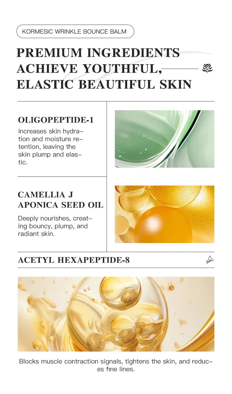Instant Wrinkle Removal Multi Bounce Balm Facial Tightening Moisturizing Korean Anti-Wrinkle Balm Stick Cream Skin Care Products - PrimeNest