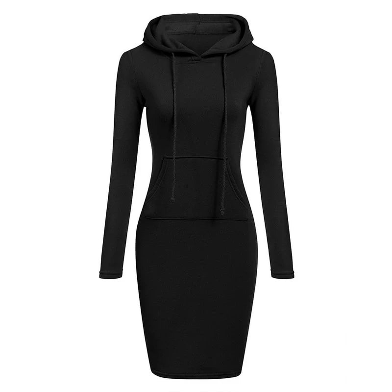 Women's Hooded Sweatshirt Dress
