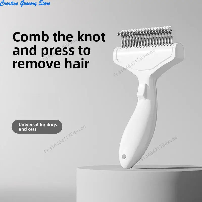 Portable Pet Dog Grooming Brush Hair Removal Tool For Dogs Self Cleaning Comb Pet Products Professional Pet Deshedding