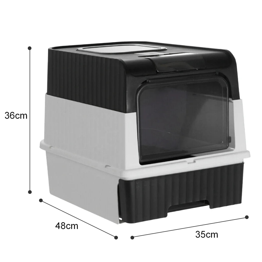 Enclosed Cat Litter Box