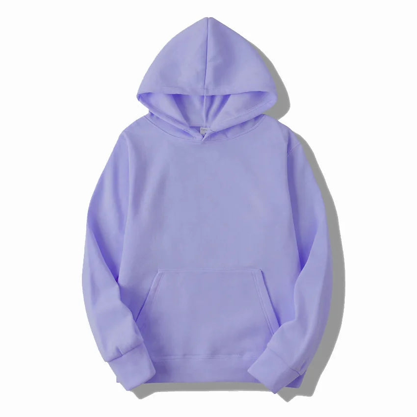 Men's Solid Colour Pullover Hoodie
