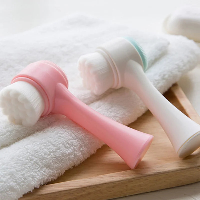 3D Double-Sided Silicone Face Brush