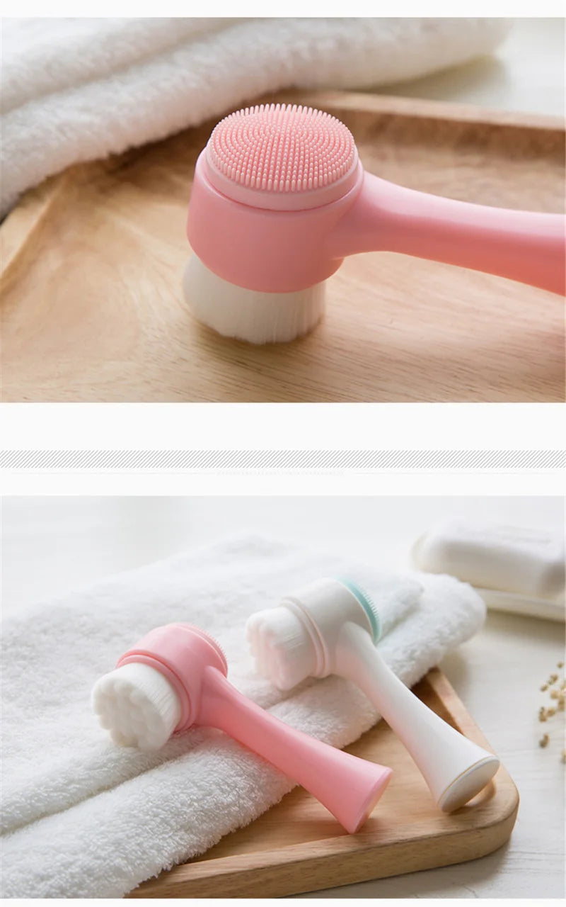 3D Double-Sided Silicone Face Brush