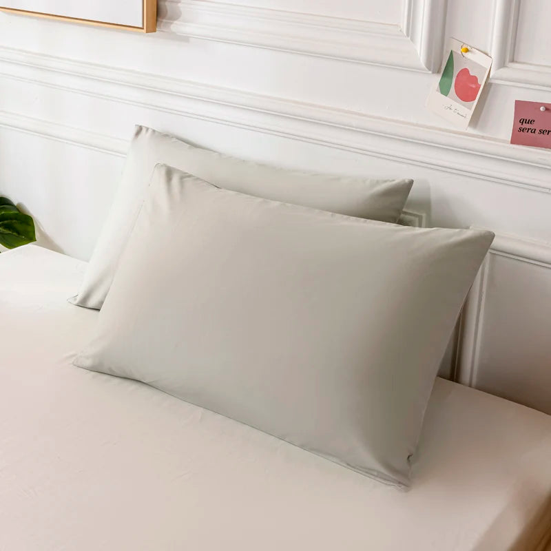 Cotton Pillowcase High-Quality Envelope Pillowcover Solid Color Bedding Sleep Pillow Case 40x40 50x90 Cushion Cover