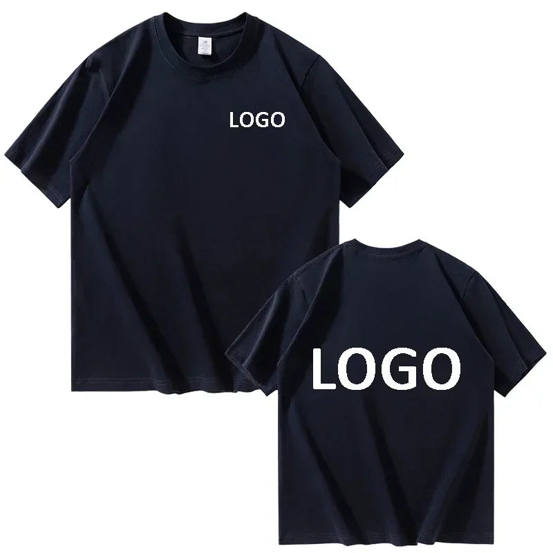 Customized 100% Cotton Printed T-shirts Men Fashion Short Sleeve O-neck Tshirt Women Personality Streetwear Tee Tops Camiseta - PrimeNest