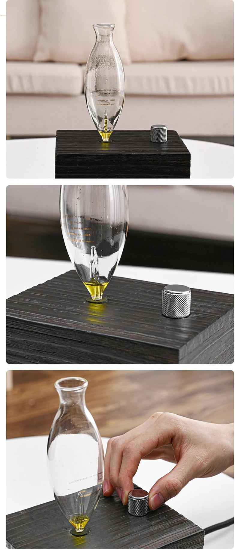Aroma Diffuser Vintage Tungsten Filament Lamp Aromatherapy Machine Humidifier Lighting Sandalwood Pure Essential Oil Diffuser
