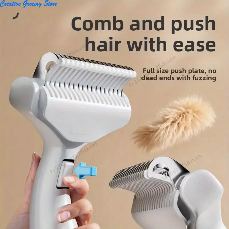 Portable Pet Dog Grooming Brush Hair Removal Tool For Dogs Self Cleaning Comb Pet Products Professional Pet Deshedding