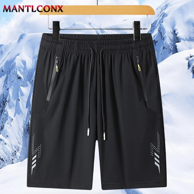 Men's Elastic Waist Quick-Dry Sports Shorts