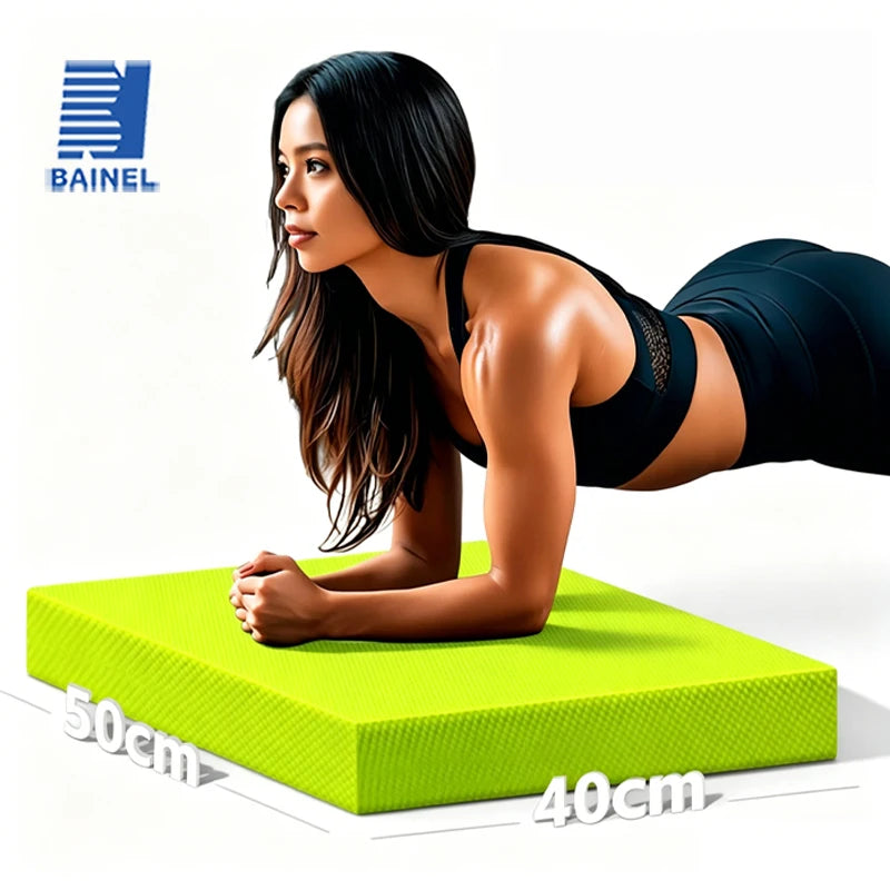 TPE Balance Pad Non-Slip Thickened High Rebound Foam Mat for Core Stability Yoga Fitness Training 50x40cm
