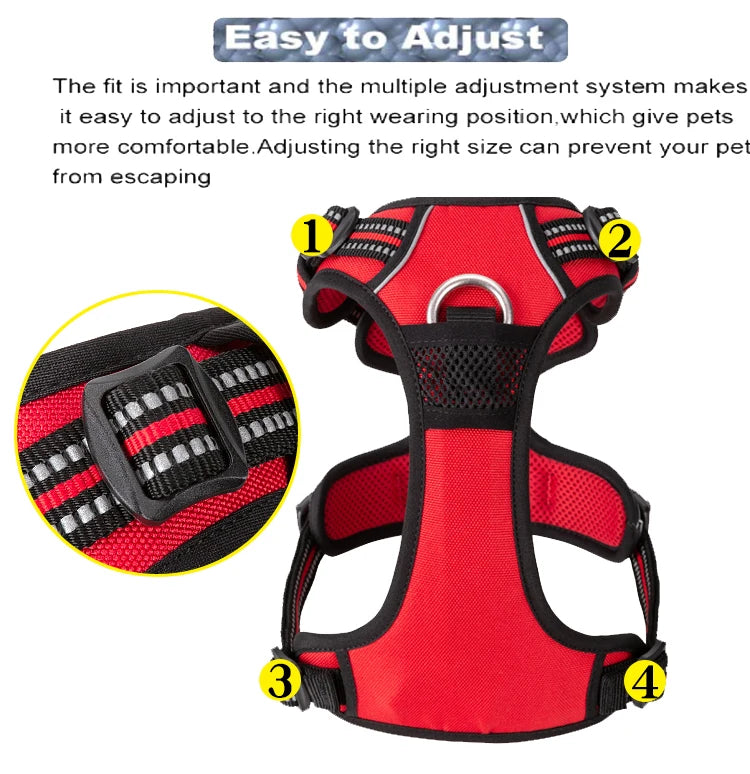 Winhyepet Reflective Dog Harness Vest