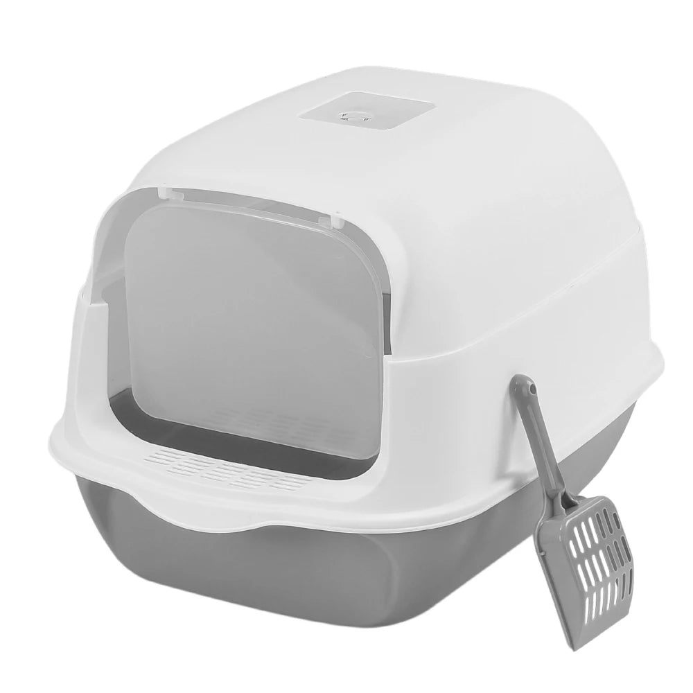 Voltsify Enclosed Cat Litter Box with Flip-Top