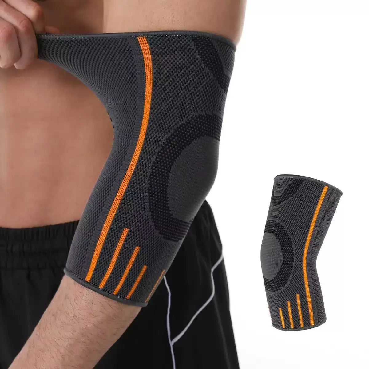 1pc Sports Elbow Protector For Men And Women, Joint Sleeve Protector Arm Sheath, Tennis Elbow Belt Strap Pressurized Winding - PrimeNest