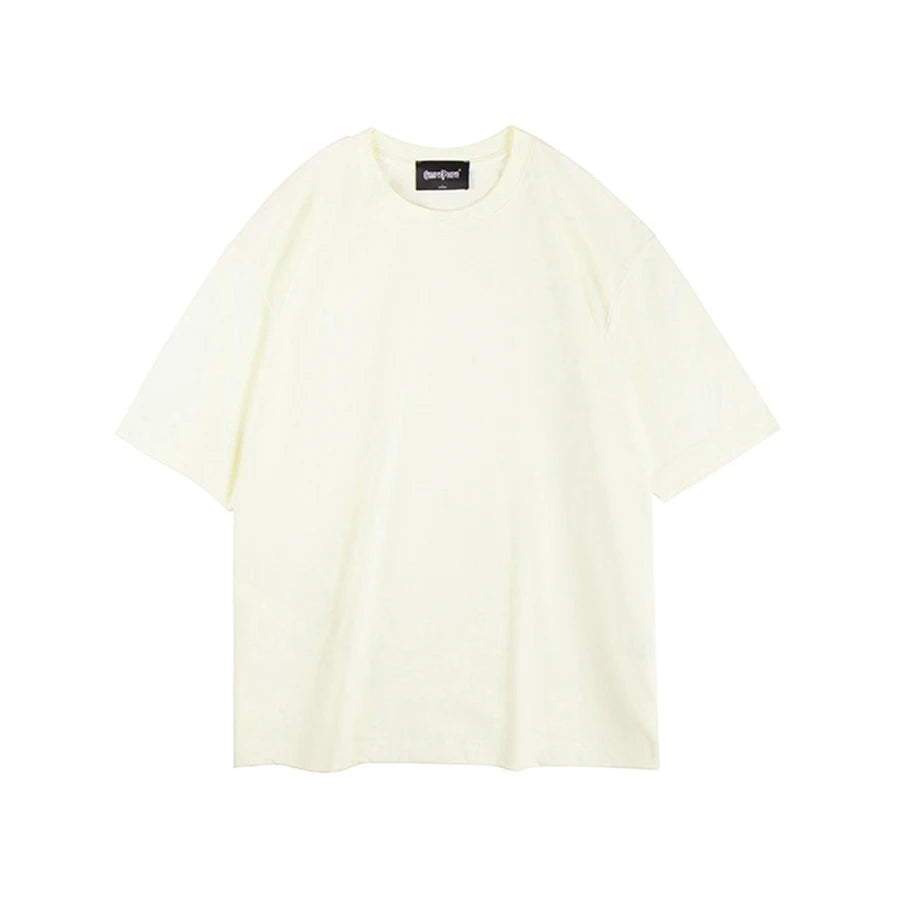 WAVLATII Women New Oversized T shirts Female 260 GSM White Casual Streetwear Tees Unisex Solid Korean Cool Tops for Young WT2560