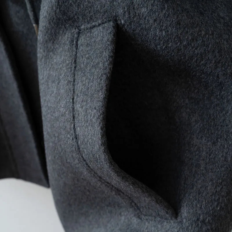 Wool-Blend Longline Coat