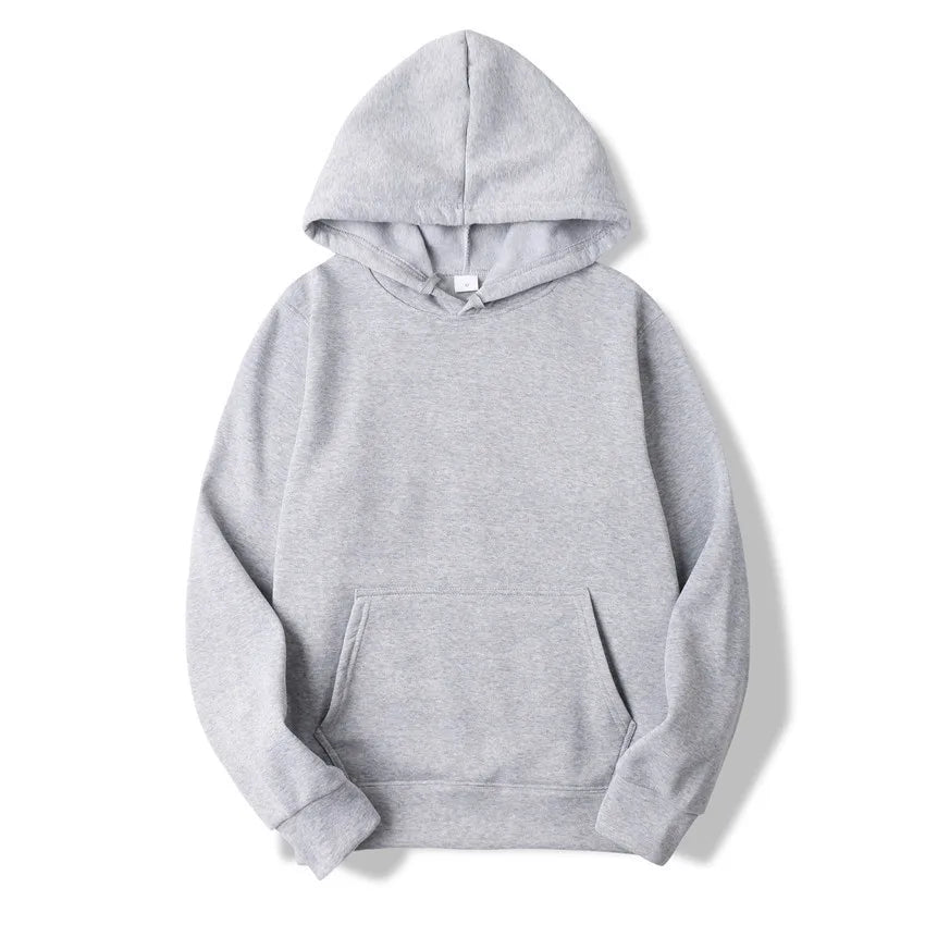 Men's Solid Colour Pullover Hoodie
