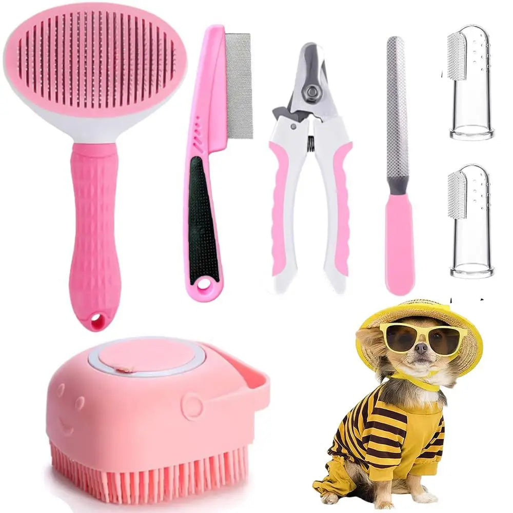 8-Piece Cat Grooming Kit