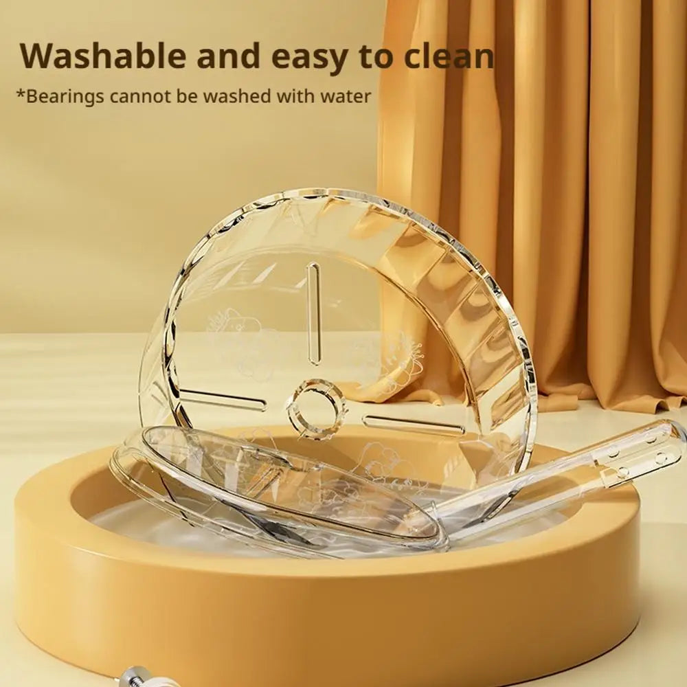 Transparent Hamster Running Wheel