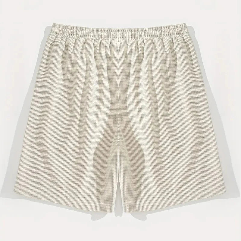Men's Textured Fabric Beach Shorts
