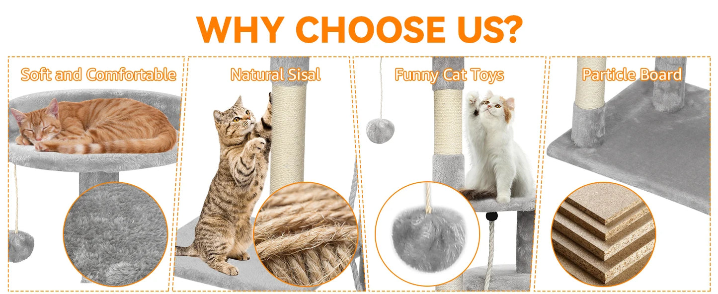 112cm Indoor Cat Tree
