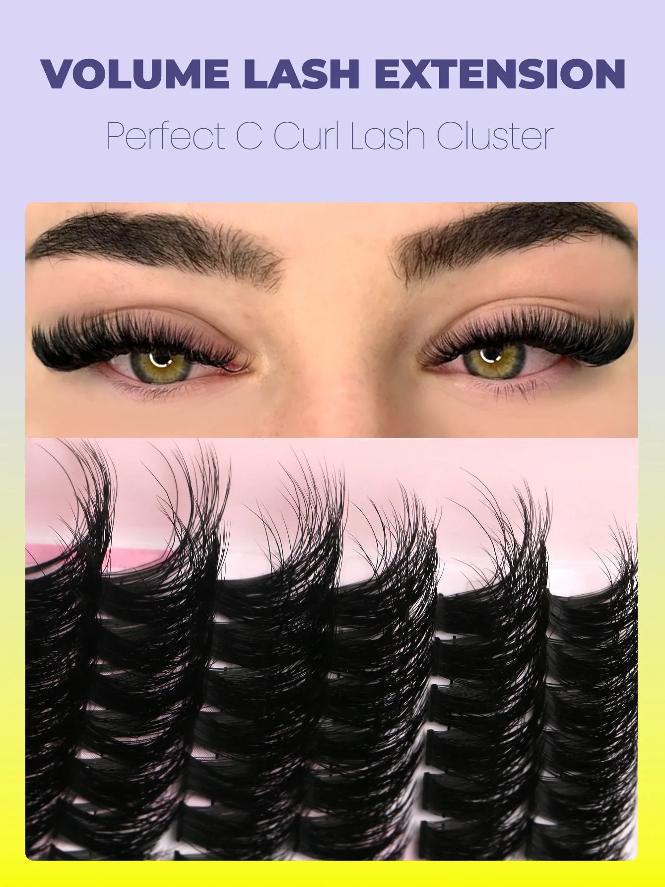 DIY Wispy Lash Clusters