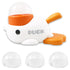 Interactive Duck Shaped Dog Slow Feeder Washable Automatic Dog Feeder Toy with 3 Food Outlet Size for Pets Food Dispenser - PrimeNest