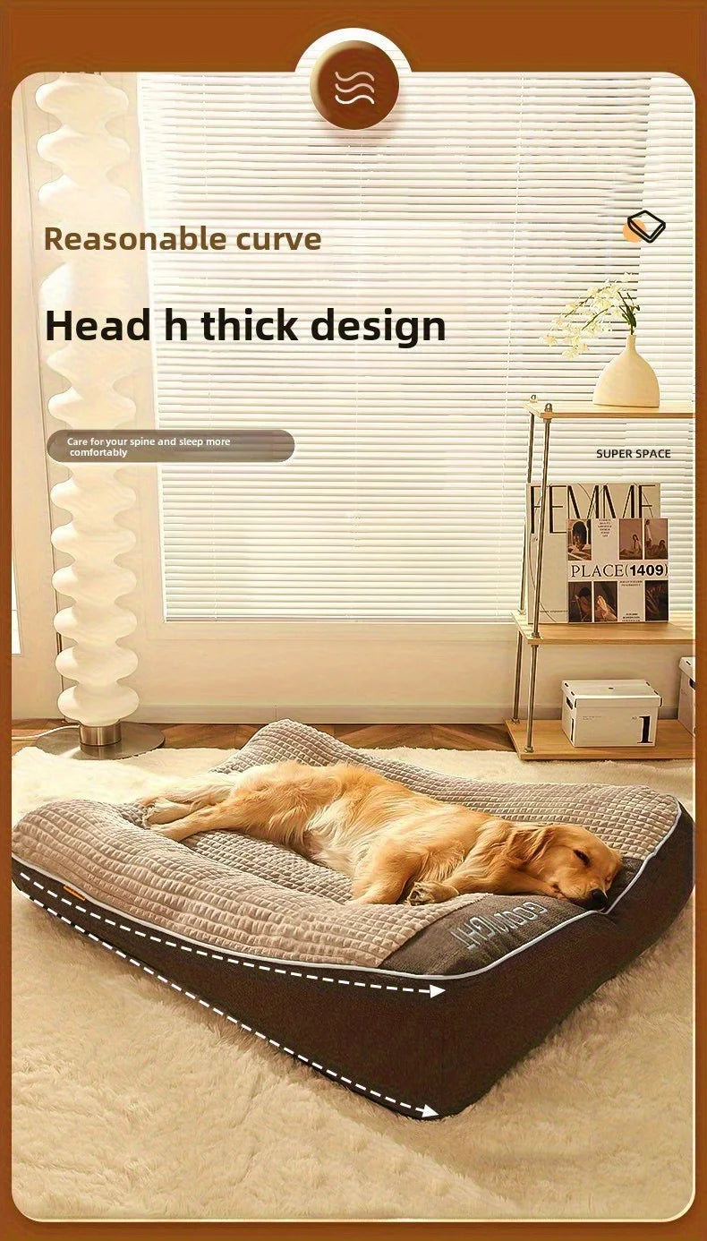 Extra Thickened Extra Large Dog Bed 47inch for Large Dogs, Orthopedic Dog Mat for Large Senior Dogs,Durable Kennel Cush
