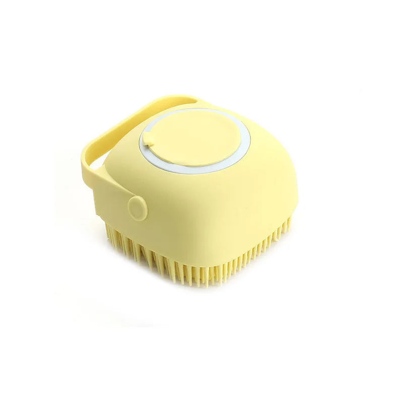 Pet Bathing Brush Soft Silicone Massager Shower Gel Bathing Brush Clean Tools Comb Dog Cat Cleaning Grooming Supplies - PrimeNest
