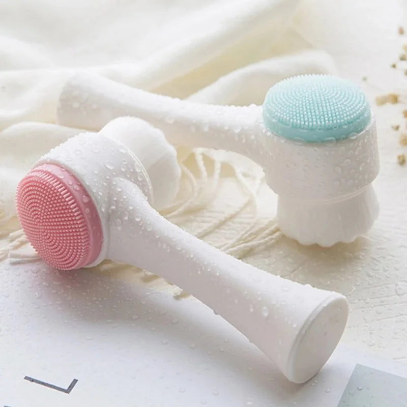 3D Double-Sided Silicone Face Brush