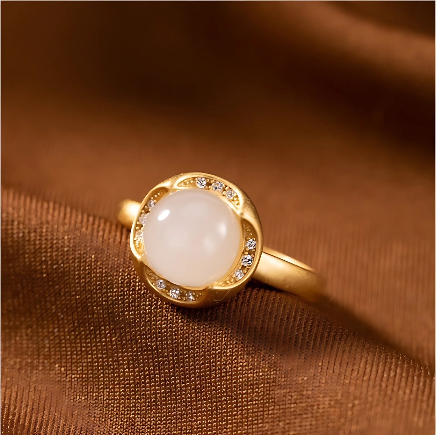 PANJBJ 925 Sterling Silver Hotan Jade Geometric Ring for Women Girl Adjustable Retro Delicate Jewelry Birthday Gift Dropshipping