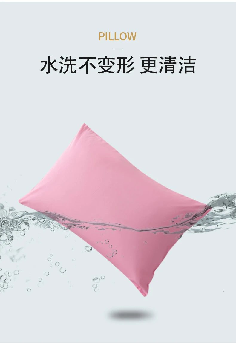 Cotton Pillowcase High-Quality Envelope Pillowcover Solid Color Bedding Sleep Pillow Case 40x40 50x90 Cushion Cover