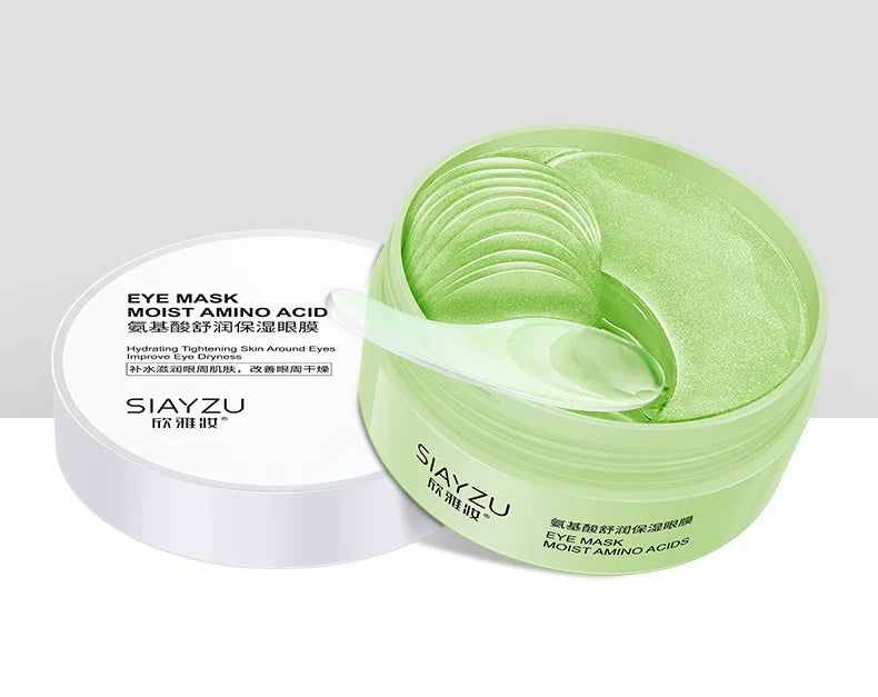 60pcs Hyaluronic Acid Crystal Collagen Eye Mask Anti Dark Circles Remove Eye Bags Moisturizing Firming Eye Patches Skin Care - PrimeNest
