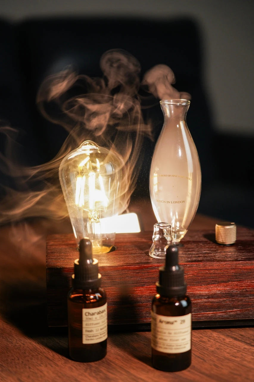 Aroma Diffuser Vintage Tungsten Filament Lamp Aromatherapy Machine Humidifier Lighting Sandalwood Pure Essential Oil Diffuser