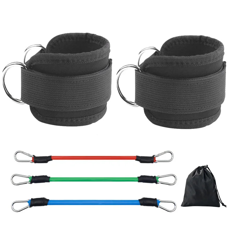 Ankle Straps Resistance Bands Set Fitness Workout  Equipment  Yoga Elastic Fitness Ankle Weight Band for Gym Man Woman TLD01