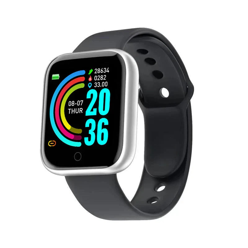 Multifunctional Smart Watch Men Women Bluetooth Connected Phone Music Fitness Sports Bracelet Sleep Monitor Y68 Smartwatch D20-10
