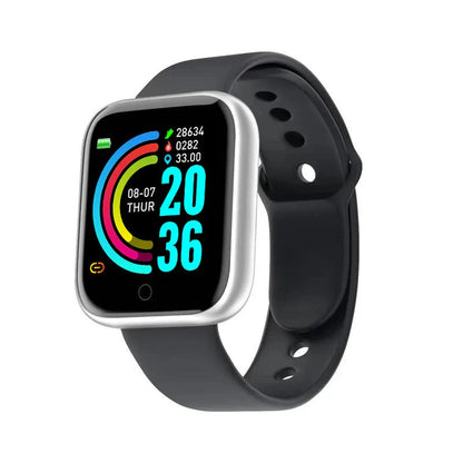 Multifunctional Smart Watch Men Women Bluetooth Connected Phone Music Fitness Sports Bracelet Sleep Monitor Y68 Smartwatch D20-10