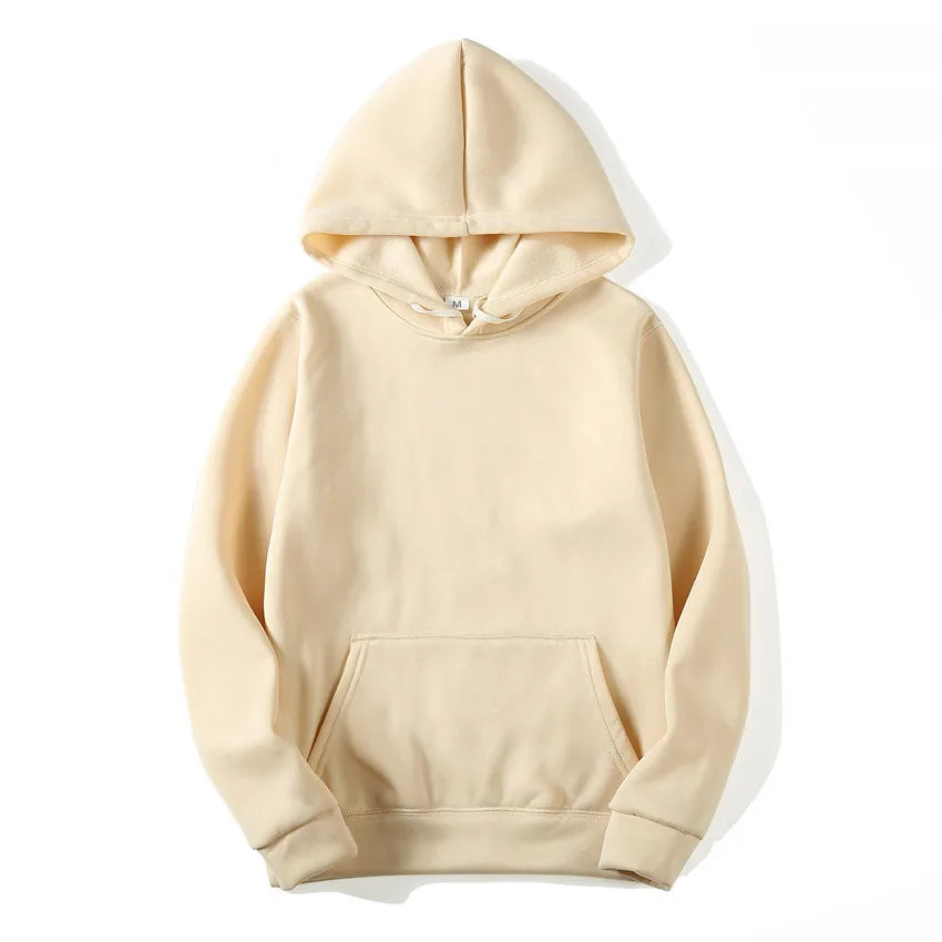 Men's Solid Colour Pullover Hoodie