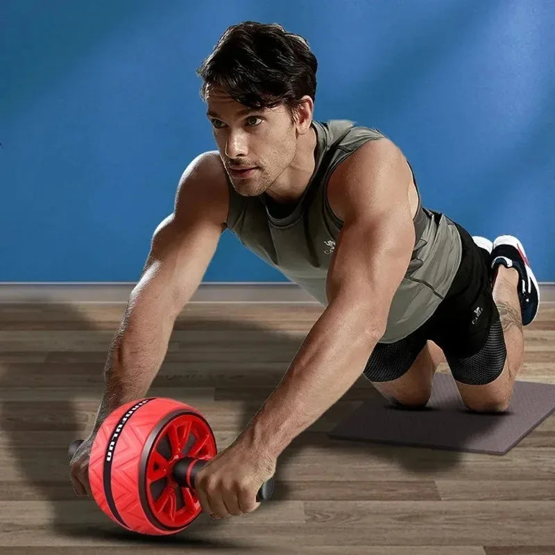 Dual-Wheel Silent Ab Roller | Core & Abdominal Trainer – PrimeNest